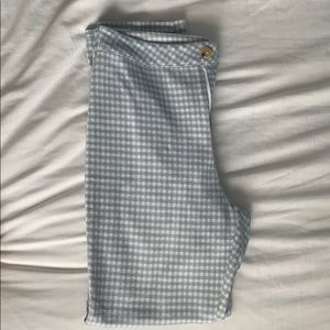 Baby blue checkered pants